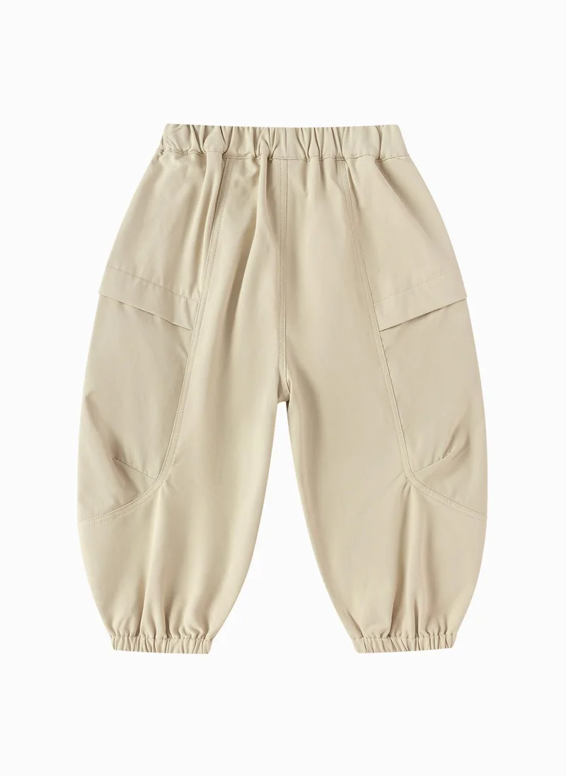 Balabala Beige Toddler Unisex Woven trousers  | Best Price UAE